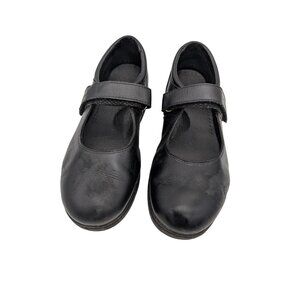 Propet Women 8.5 MSapphire Mary Jane Shoes Black Leather Slip On Shock Absorber
